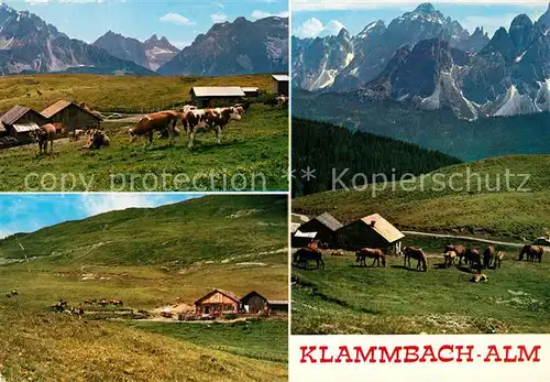 AK / Ansichtskarte Sexten_Sesto_Suedtirol Klammbach Almhuette Dolomiten Sexten_Sesto_Suedtirol