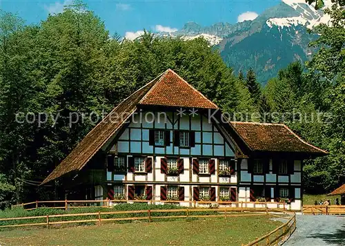 AK / Ansichtskarte Brienz_BE Schweiz Freilichtmuseum Ballenberg Haus von Rapperswil Museumsgaststaette Alter Baeren Brienz_BE