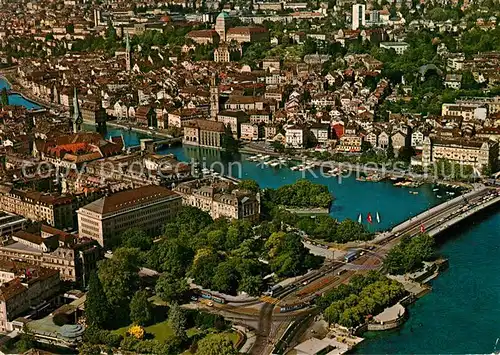 AK / Ansichtskarte Zuerich_ZH Fliegeraufnahme Zuerich_ZH