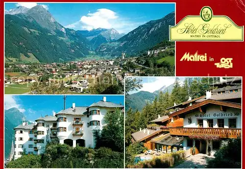 AK / Ansichtskarte Matrei_Osttirol Panorama Hotel Goldried mit Appartementhaus Goldried Park Matrei_Osttirol