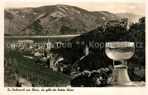 AK / Ansichtskarte Wein Bacharach  Wein