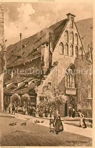AK / Ansichtskarte Verlag_Tucks_Oilette_Nr. 1612 B Nuernberg Bratwurstgloecklein Charles E. Flower  Verlag_Tucks_Oilette_Nr.