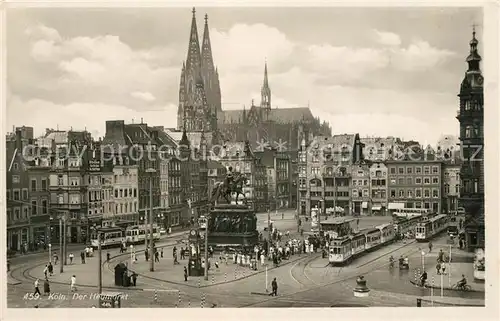 AK / Ansichtskarte Strassenbahn Koeln Heumarkt  Strassenbahn