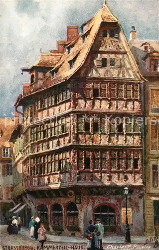 AK / Ansichtskarte Verlag_Tucks_Oilette_Nr. 676 Strassburg Kammerzell Haus Charles E. Flower  Verlag_Tucks_Oilette_Nr.