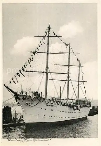 AK / Ansichtskarte Segelschiffe Hein Godenwind Hamburg Segelschiffe