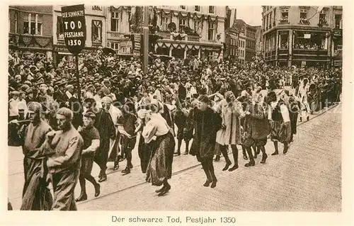 AK / Ansichtskarte Luebeck Historischer Festzug Der schwarze Tod Pestjahr 1350 Luebeck