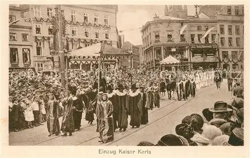 AK / Ansichtskarte Luebeck Historischer Festzug Einzug Kaiser Karls Luebeck