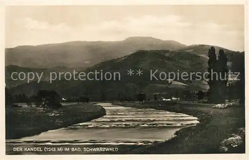 AK / Ansichtskarte Kandel_Breisgau Landschaftspanorama Schwarzwald Kandel Breisgau