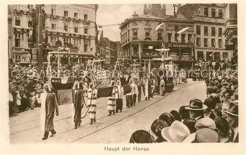 AK / Ansichtskarte Luebeck Historischer Festzug Haupt der Hanse Luebeck