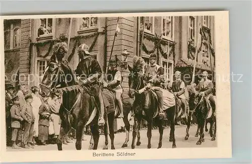 AK / Ansichtskarte Luebeck Historischer Festzug Berittene Soeldner Luebeck