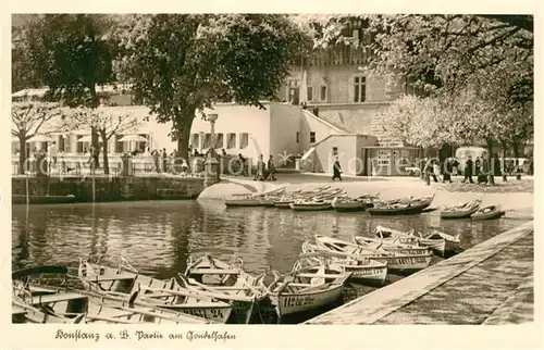 AK / Ansichtskarte Konstanz_Bodensee Partie am Gondelhafen Chamois Buetten Konstanz_Bodensee