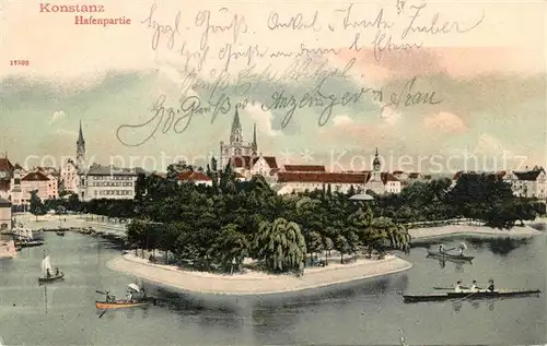 AK / Ansichtskarte Konstanz_Bodensee Hafen Konstanz_Bodensee