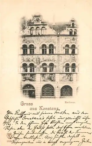 AK / Ansichtskarte Konstanz_Bodensee Rathaus Konstanz_Bodensee