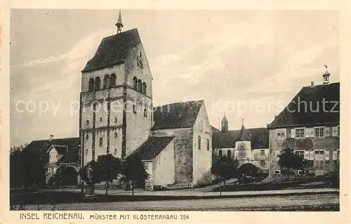 AK / Ansichtskarte Mittelzell Muensterkirche mit Klosteranbau Mittelzell