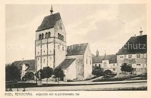 AK / Ansichtskarte Mittelzell Muenster mit Klosteranbau Mittelzell