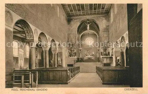AK / Ansichtskarte Oberzell_Reichenau Kirche Innenansicht Oberzell Reichenau