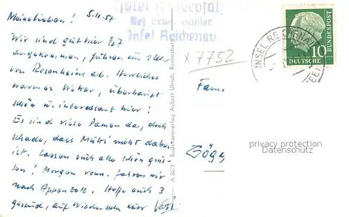 AK / Ansichtskarte Insel_Reichenau Kloster Kirche Schwan Fliegeraufnahme Insel Reichenau