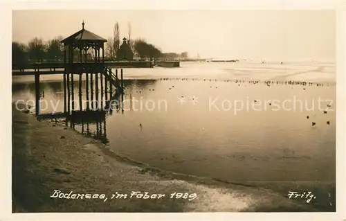 AK / Ansichtskarte Konstanz_Bodensee Uferpartie am See Konstanz_Bodensee