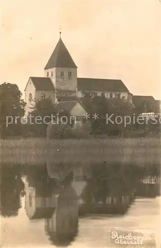 AK / Ansichtskarte Oberzell_Reichenau Kirche Ansicht vom See aus Oberzell Reichenau