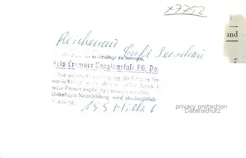 AK / Ansichtskarte Insel_Reichenau Hotel Seeschau Cafe Insel Reichenau