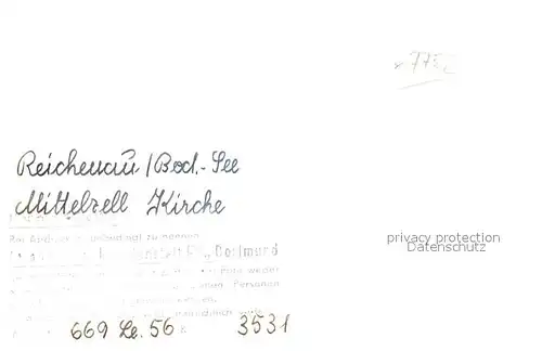 AK / Ansichtskarte Mittelzell Klosterkirche Mittelzell