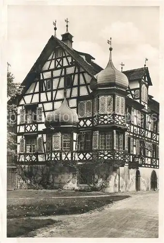 AK / Ansichtskarte Gottlieben Gasthaus zur Drachenburg am Untersee Fachwerkhaus Gottlieben