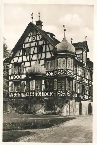AK / Ansichtskarte Gottlieben Gasthaus zur Drachenburg am Untersee Fachwerkhaus Gottlieben