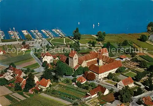 AK / Ansichtskarte Mittelzell Marienmuenster ehemalige Benediktinerabtei Fliegeraufnahme Mittelzell