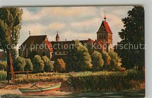 AK / Ansichtskarte Mittelzell Kloster Muensterkirche Marschall Kuenstlerkarte Mittelzell
