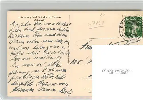 AK / Ansichtskarte Mittelzell Stimmungsbild Uferpartie am See Mittelzell