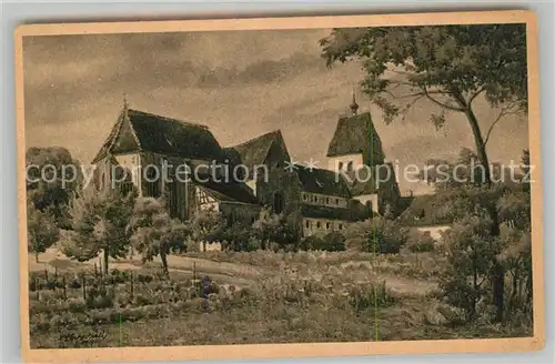 AK / Ansichtskarte Mittelzell Kloster Muensterkirche Marschall Kuenstlerkarte Mittelzell