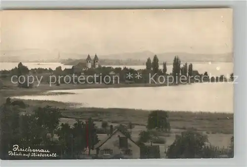 AK / Ansichtskarte Insel_Reichenau Blick auf Niederzell Insel Reichenau