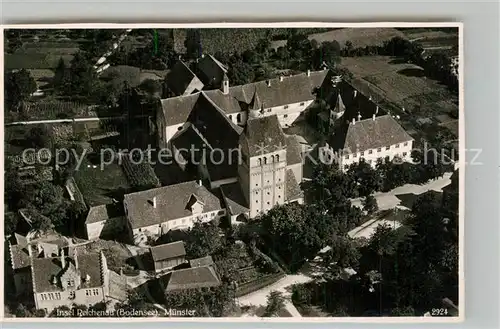 AK / Ansichtskarte Mittelzell Muenster Kloster Fliegeraufnahme Mittelzell