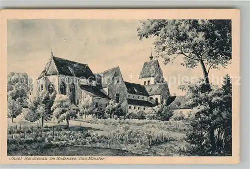 AK / Ansichtskarte Mittelzell Kloster Muenster Marschall Kuenstlerkarte Mittelzell