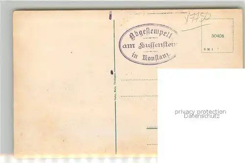 AK / Ansichtskarte Konstanz_Bodensee Hus Haus Baumallee Hus Gedenkstein Konstanz_Bodensee