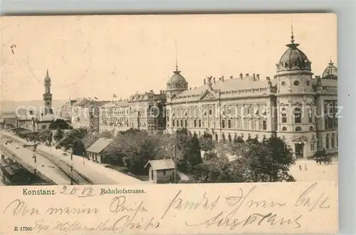 AK / Ansichtskarte Konstanz_Bodensee Bahnhofstrasse Konstanz_Bodensee