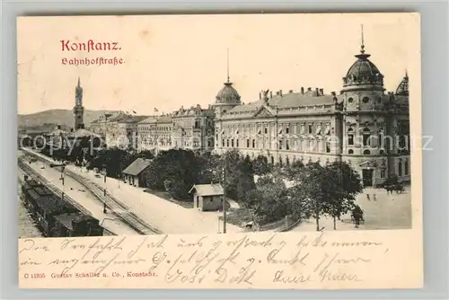 AK / Ansichtskarte Konstanz_Bodensee Bahnhofstrasse Konstanz_Bodensee
