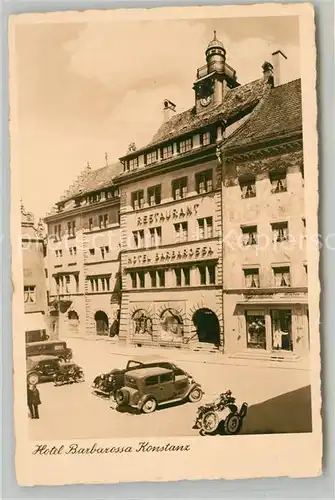 AK / Ansichtskarte Konstanz_Bodensee Historisches Hotel Barbarossa chamois Buetten Konstanz_Bodensee