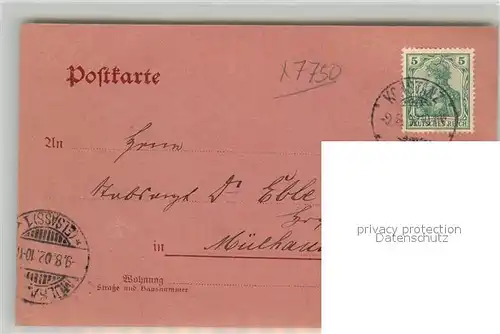 AK / Ansichtskarte Konstanz_Bodensee Seestrasse mit Blick zur Altstadt mit Muensterkirche Rahmen Konstanz_Bodensee