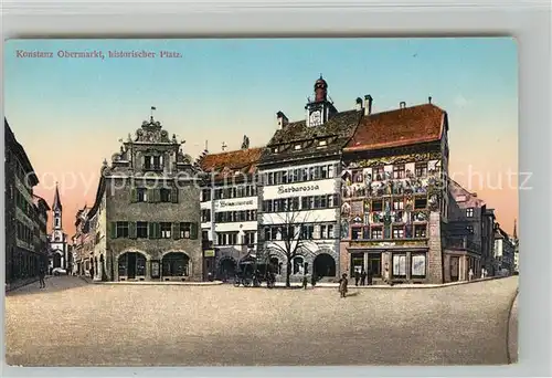 AK / Ansichtskarte Konstanz_Bodensee Obermarkt historischer Platz Konstanz_Bodensee