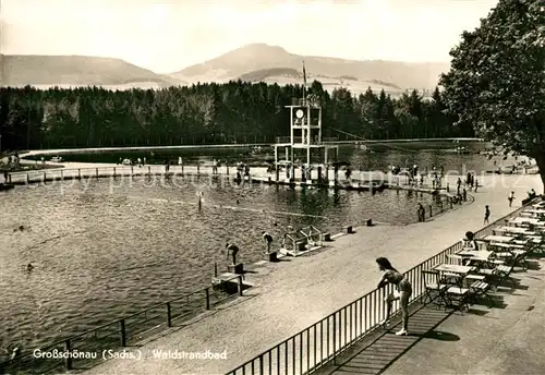 AK / Ansichtskarte Grossschoenau_Sachsen Waldstrandbad Grossschoenau Sachsen