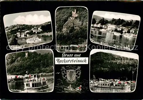 AK / Ansichtskarte Neckarsteinach Dilsberg Neckar Schwalbennest Hinterburg Camping  Neckarsteinach