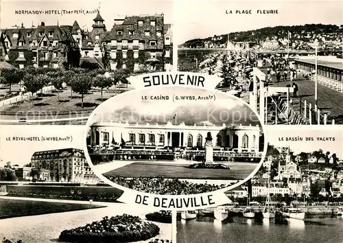 AK / Ansichtskarte Deauville Plage Fleurie Bassin des Yachtes Royal Hotel Normandy Hotel Deauville