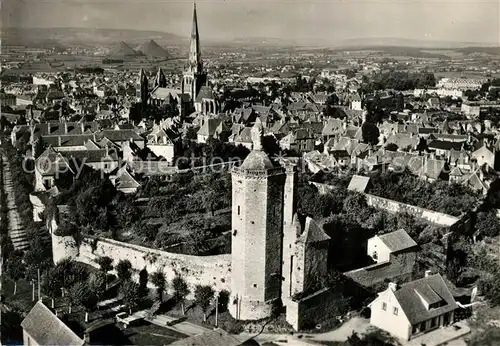AK / Ansichtskarte Autun Fliegeraufnahme Tour des Ursulines Basilique St. Lazare Autun