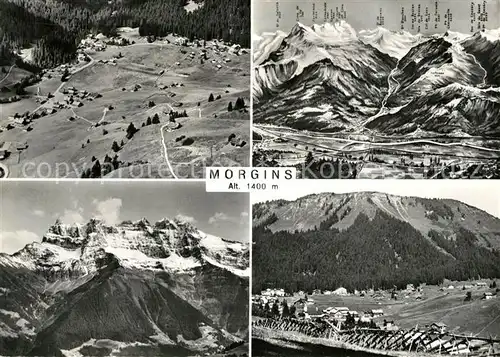 AK / Ansichtskarte Morgins Fliegeraufnahmen Morgins