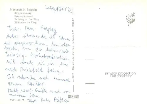 AK / Ansichtskarte Leipzig Ringbebauung  Leipzig