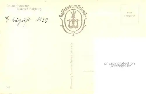 AK / Ansichtskarte Bernau_Chiemsee Rasthaus am Chiemsee Bernau Chiemsee