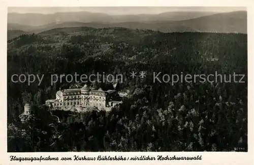 AK / Ansichtskarte Buehl_Baden Fliegeraufnahme Kurhaus Buehlerhoehe Buehl_Baden