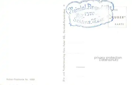 AK / Ansichtskarte Reintalangerhuette Gatterl Plattspitze Reintalangerhuette