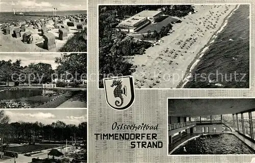 AK / Ansichtskarte Timmendorfer_Strand Fliegeraufnahme Hallenbad Timmendorfer_Strand